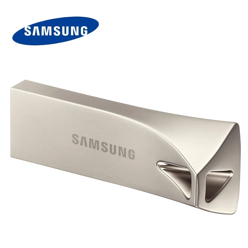 SAMSUNG BAR PLUS USB флэш-накопитель 32 Гб 64 Гб карта памяти 128 ГБ 256 USB3.1 флэш-накопитель 300 МБ/с. флешки флеш-накопитель USB 3,0 U диск - Цвет: Серебристый