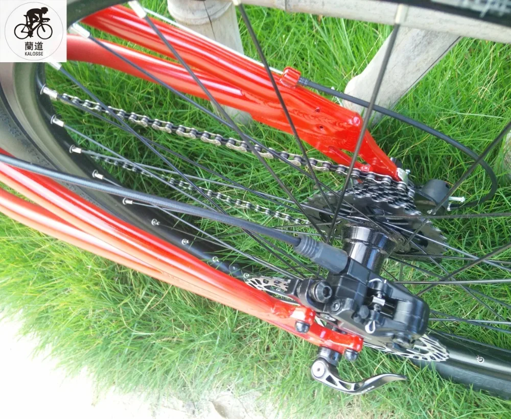 Clearance Kalosse 20mm barrel shaft  Full suspension frame  24/27/30 speed DIY  colors  Downhill DH 26*2.35inch mountain bike 3