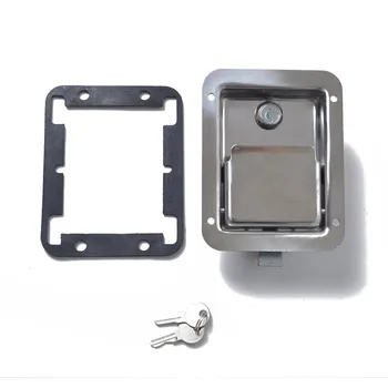 

2019 New Stainless Steel Paddle Latch 140MMx108MM Inline lock for Tool Box Trailer Carava Paddle Drop Shipping Best Selling