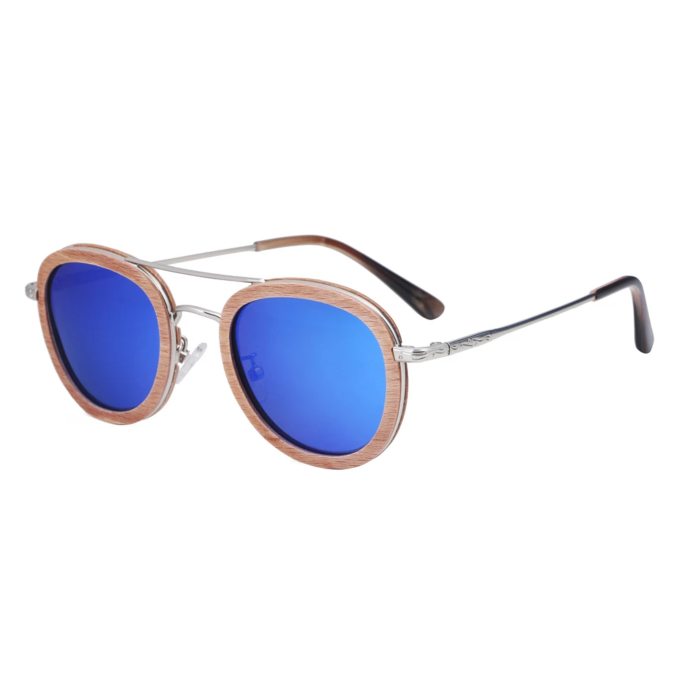 Black Lense Fashion Lense brown Lense Handmade Uv400 Lense Marke Sonnenbrille Buche walnut Polarisierte Männer ebony Objektiv Holz Berwer Blue Frauen Blau Für 6Fa4pvvn