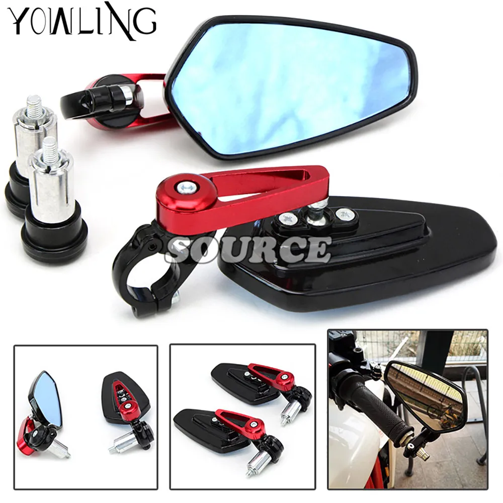 

Universal 7/8"" 22mm handle bar motorcycle bar end mirror Motorcycle Mirror For YAMAHA R1 YZF-R6 YZF-R1M R3 YZF-R3 Tmax530 XP530