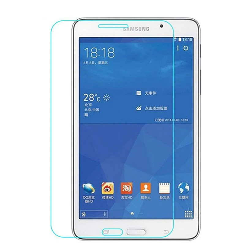 Закаленное Стекло для Samsung Galaxy Tab 4 7,0 T230 T231 T235 ясно, устойчивый к царапинам с защитой от отпечатков пальцев Экран протектор Стекло защитная