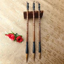 Пейзажная живопись традиционной каллиграфии ручка щетки Обычный шрифт колонковая кисть Wrinting щетка для школьников 3 шт./компл