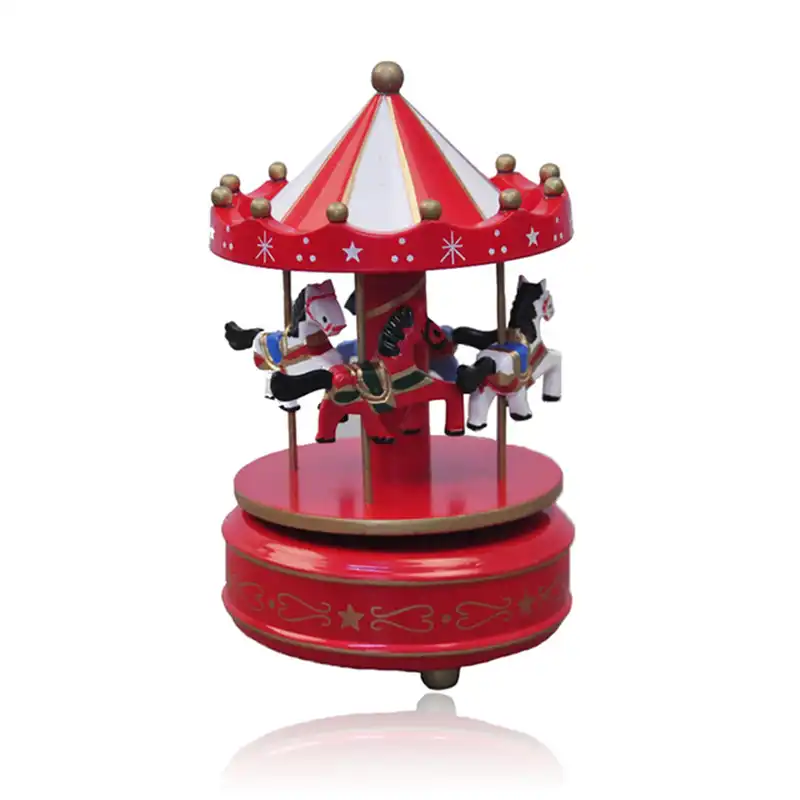 Wooden Carousel Castle Music Box Sky Classic Music Music Box Game
