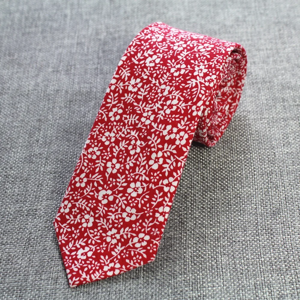 GUSLESON New Fashion Slim Men Ties Cotton Necktie for Men Causal Paisley Tie For Man Bussines Corbatas Bridegroom Party Neckties