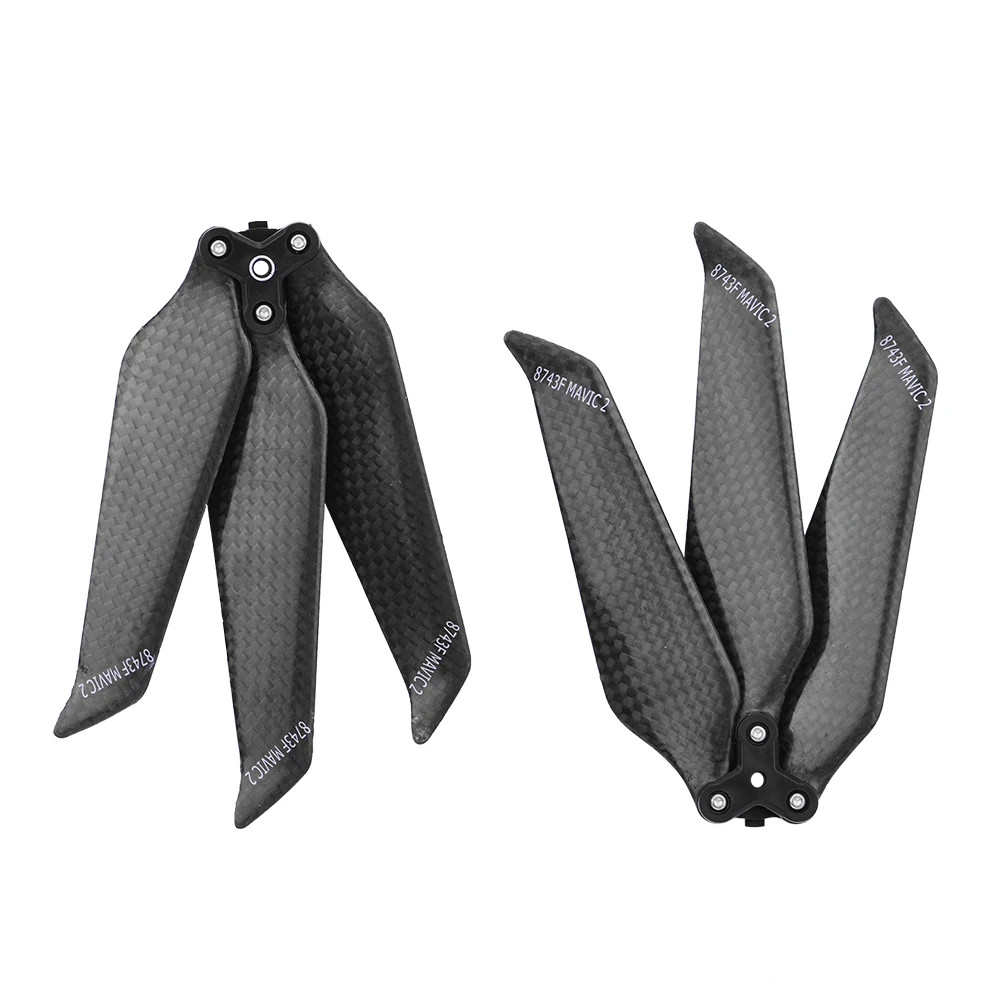 2pcs Low-noise Propeller Folding 8743 Quick Release Blade Prop Carbon Fiber Paddle for DJI Mavic 2 Pro Zoom Drone Accessories