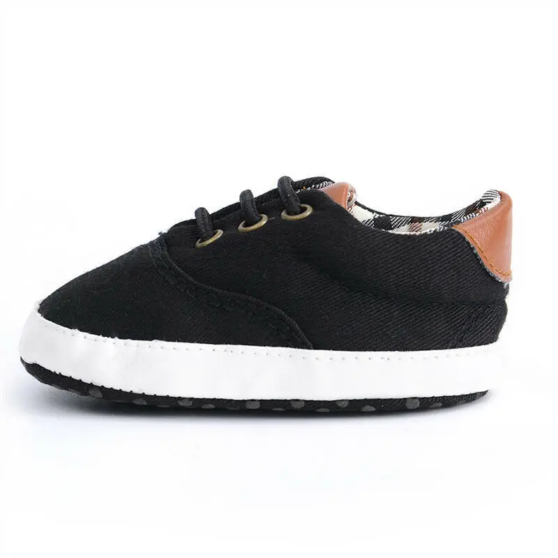 Baby Summer Shoes Newborn Baby Girl Boys Causal Bow Anti-slip Shoes Plaid Patchwork Soft Sole Sneakers Prewalker 0-18M