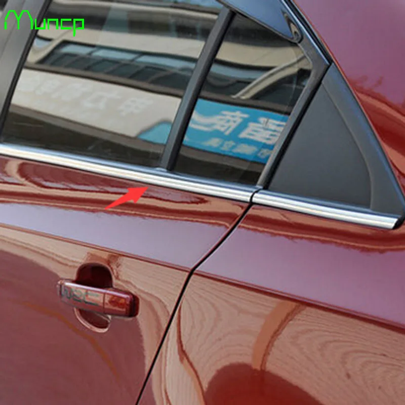 Muncp 10 мм х 15 м хромированной отделкой Стайлинг автомобиля под давлением Внешний интерьера отделка полосы для Peugeot 206 207 208 301 307 308 407