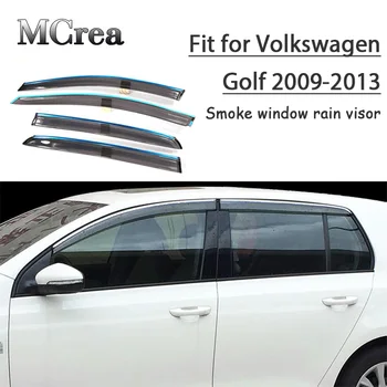 

MCrea Car Styling Smoke Window Sun Rain Visor Deflectors Guard For Volkswagen VW Golf 6 2009 2010 2011 2012 2013 Accessories