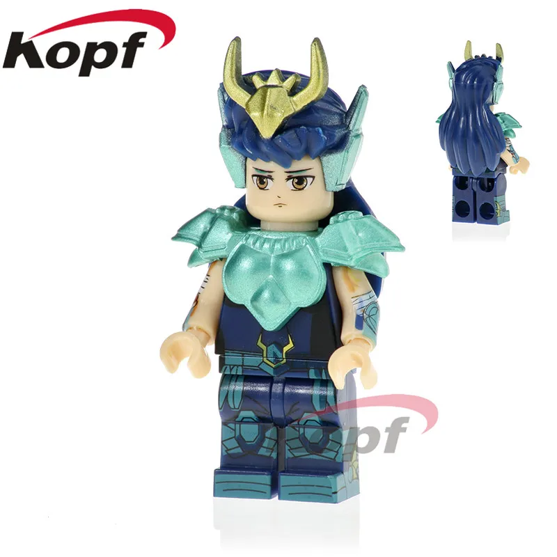 

PG1153 Super Heroes Knights of the Zodiac Dragon Pegasus Hun Warrior Athena Saint Seiya Building Blocks For Children Gift Toys