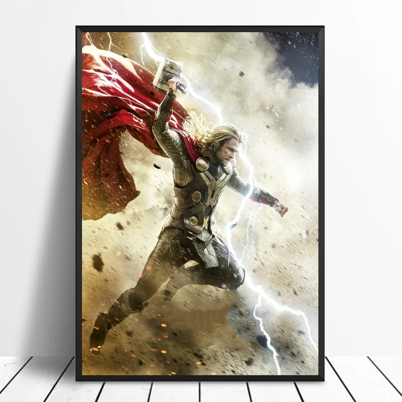 Постер с супергероями Thor 2 The Dark World домашний декор Настенный Cnavas