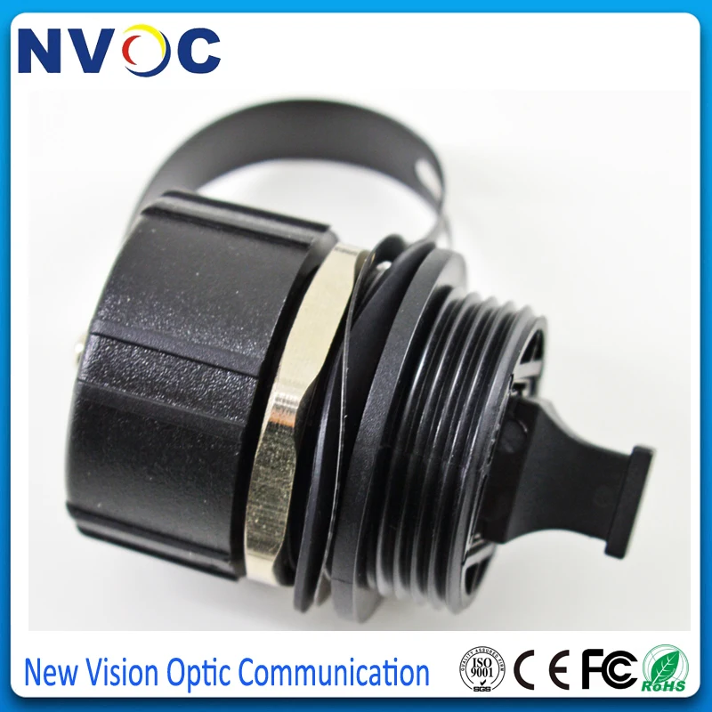 10 шт./лот наружный IP65/IP67 ODVA MPO SX волоконный адаптер С Пылезащитным колпачком