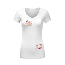 1 комплект, термонаклейки с цветами и птицами для детей, одежда в полоску, аппликация на футболку, а-уровень, моющиеся наклейки на заказ