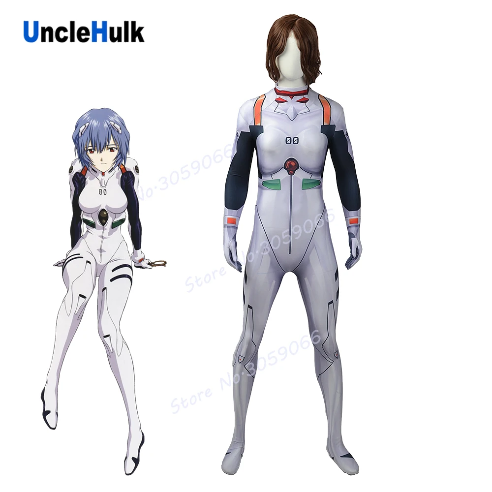EVA00 Propotype Ayanami Rei спандекс зентай костюм Хэллоуин Косплей Костюм | UncleHulk