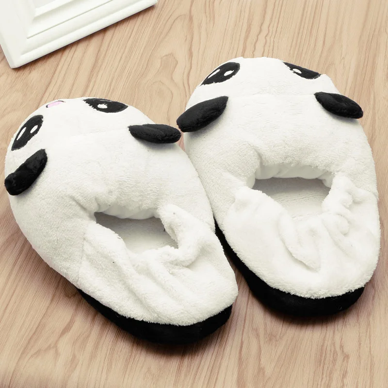 THINKTHENDO/милые женские тапочки с рисунком панды; Милая домашняя мягкая обувь с героями мультфильмов