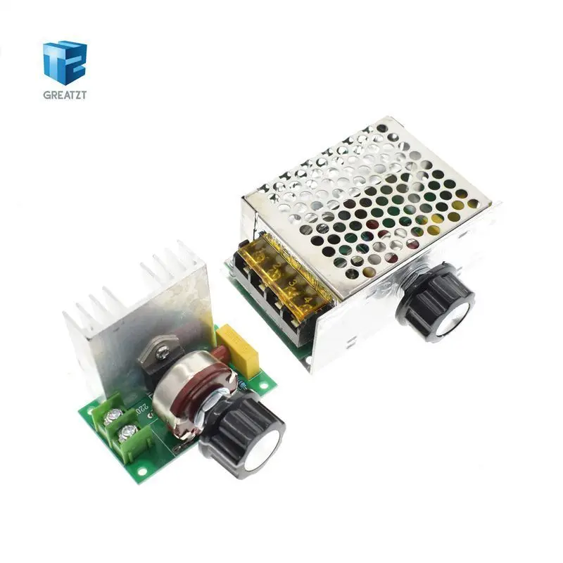 

Professional Voltage Regulators 4000W 220V High Power SCR Speed Controller Electronic Voltage Regulator Governor Thermostat BS
