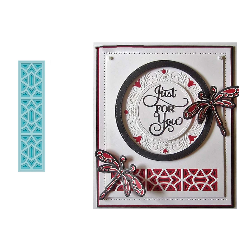 

Hollow Rectangle Lace Cutting Die Scrapbooking Template Card Album Making DIY Stencil Embossing Craft Decor Animal New Dies 2019
