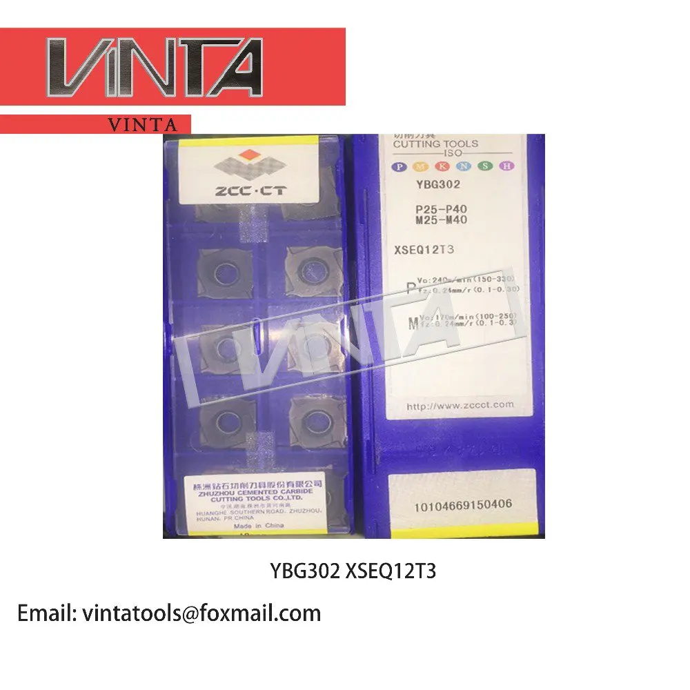 Freeshipping10pcs/коробка YBG302 XSEQ1202 XSEQ1203 XSEQ12T3 XSEQ1204 XSEQ12T4 ЧПУ вкладыши для твердосплавного фрезерования лицо и Бокорезы SMP01