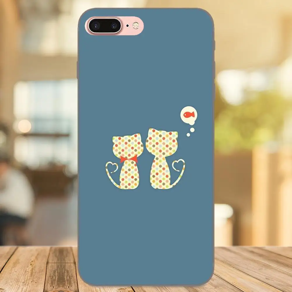 Милый город мультфильм кошки для Huawei Honor 5A 6A 6C 7A 7C 7X 8A 8C 8X 9 10 P8 P9 P10 P20 P30 Mini Lite Plus
