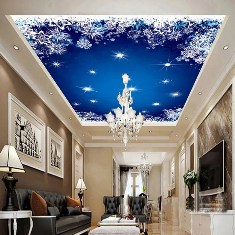 

wallpaper for walls 3 d Beautiful Fashion beautiful dream romantic sky Ceiling wallpaper mural Hotel lobby decoration backdrop