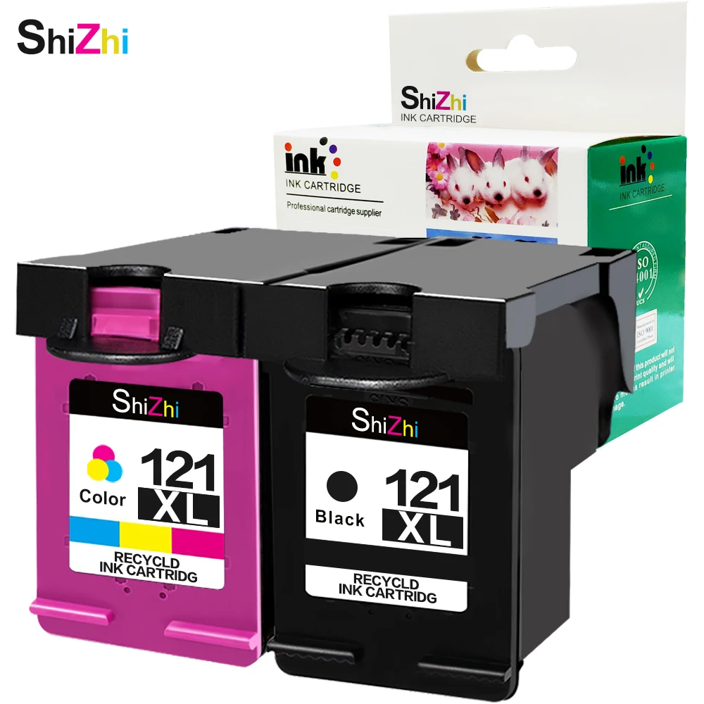 SHIZHI Восстановленный картридж для HP 121 XL 121xl Deskjet D2563 F4283 F2423 F2483 F2493 F4213 F4275 |