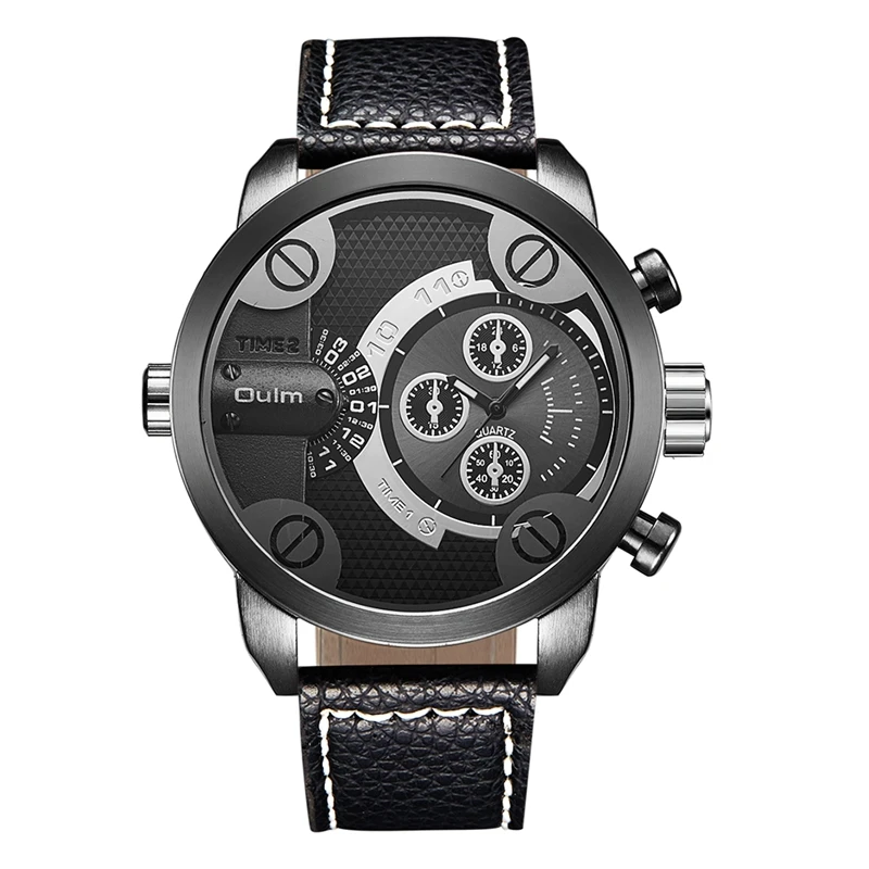Luxury Brand Waches Male Leather Strap Watches DZ Men Quartz Watches Fashion Male Clock Military Relogio