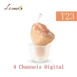 T23 лучший в Китае 4 Каналы цифровой слуховой аппарат невидимые слуховые аппараты усилитель звука для пожилых людей дропшиппинг