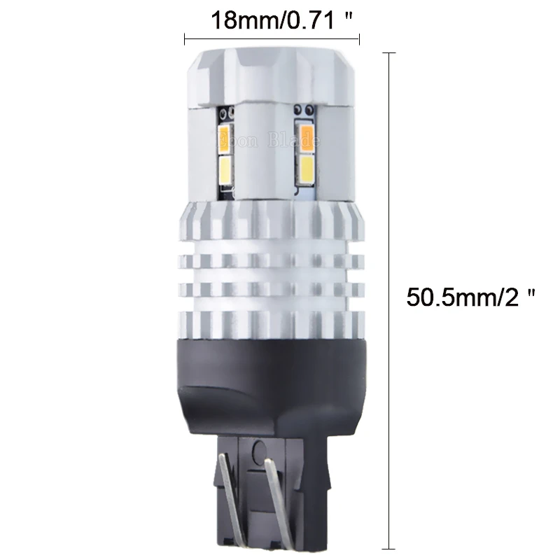 2 шт. Новинка 1157/BAY15D 3157 7443 Светодиодные лампы стоп сигнал поворота светильник очень яркий Янтарный/белый двойной цвет переключатель Led 9 V-16 V DC