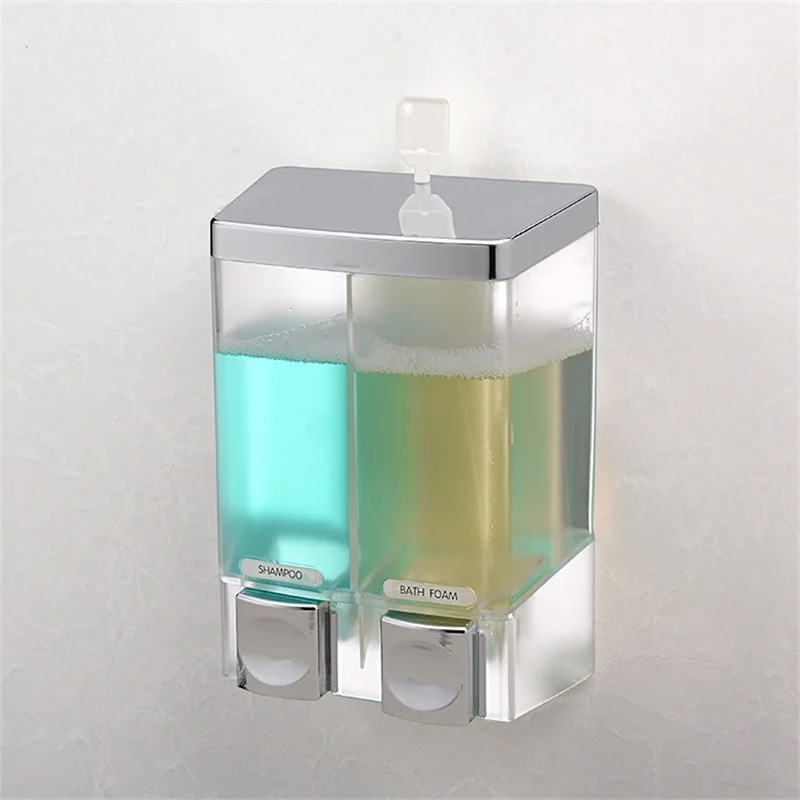 

ITAS5516 ABS high-capacity hand soap liquid gel shampoo dispenser wall-mounted with lock hospital hotel kitchen toilet