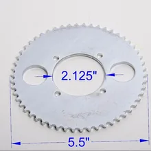 T8F 8 мм 54 T отверстие 4 звездочка цепной привод шестерни f заднее колесо картинг ATV