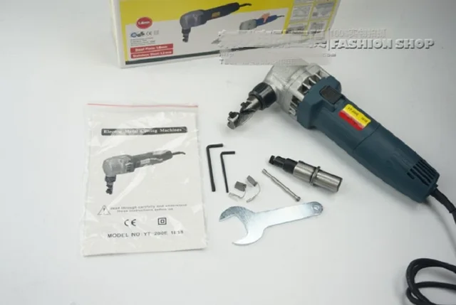 new 230v 380w 1 8mm professional electronal punching shear cutter sheet metal nibbler