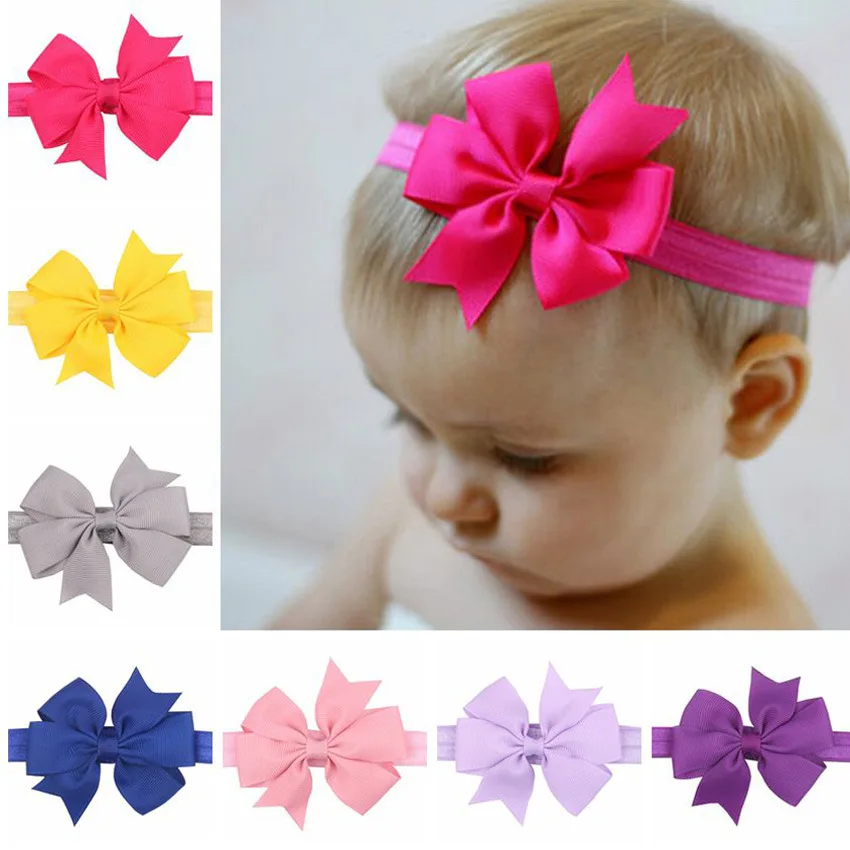 

1 Pcs Toddler Baby Kids Hair Accessories Ribbon Bow Accessories Baby Headwear headband For 3-24M