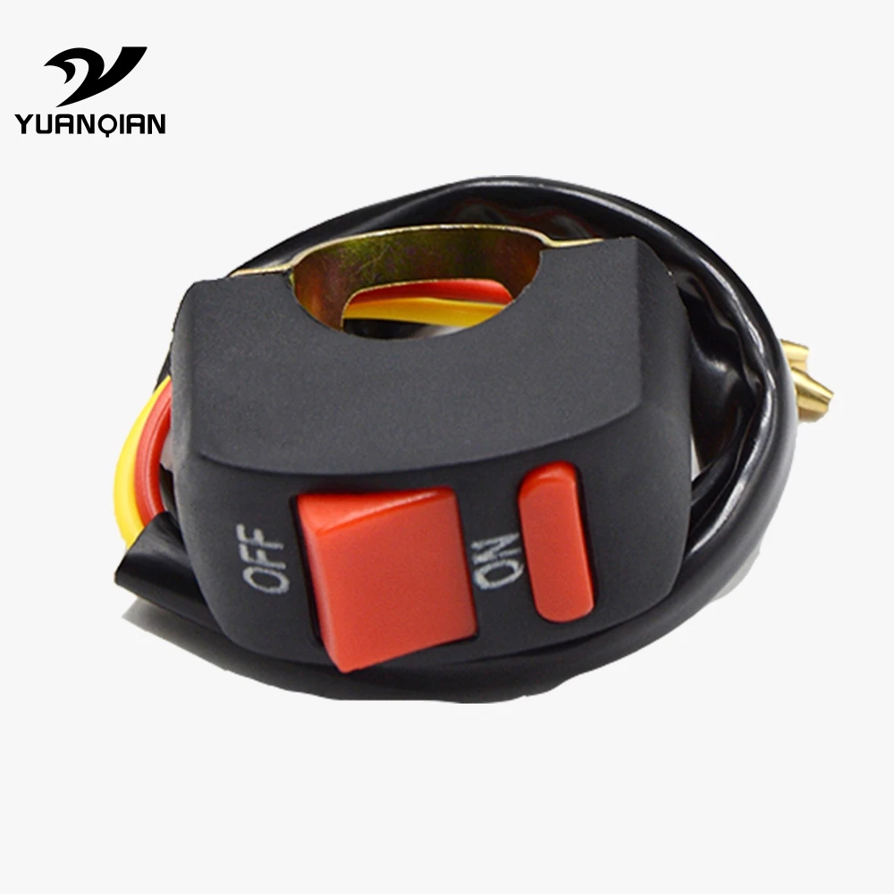 Universal Motorcycle Handlebar Light ON OFF Button Switch Accident