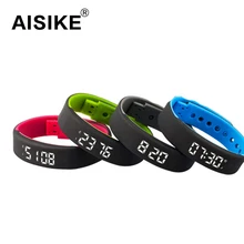 USB A7 Sport Smartband Bracelet Time Display Smart Watch with Calorie Pedometer Temperature Sleep Monitor Waterproof Wristband
