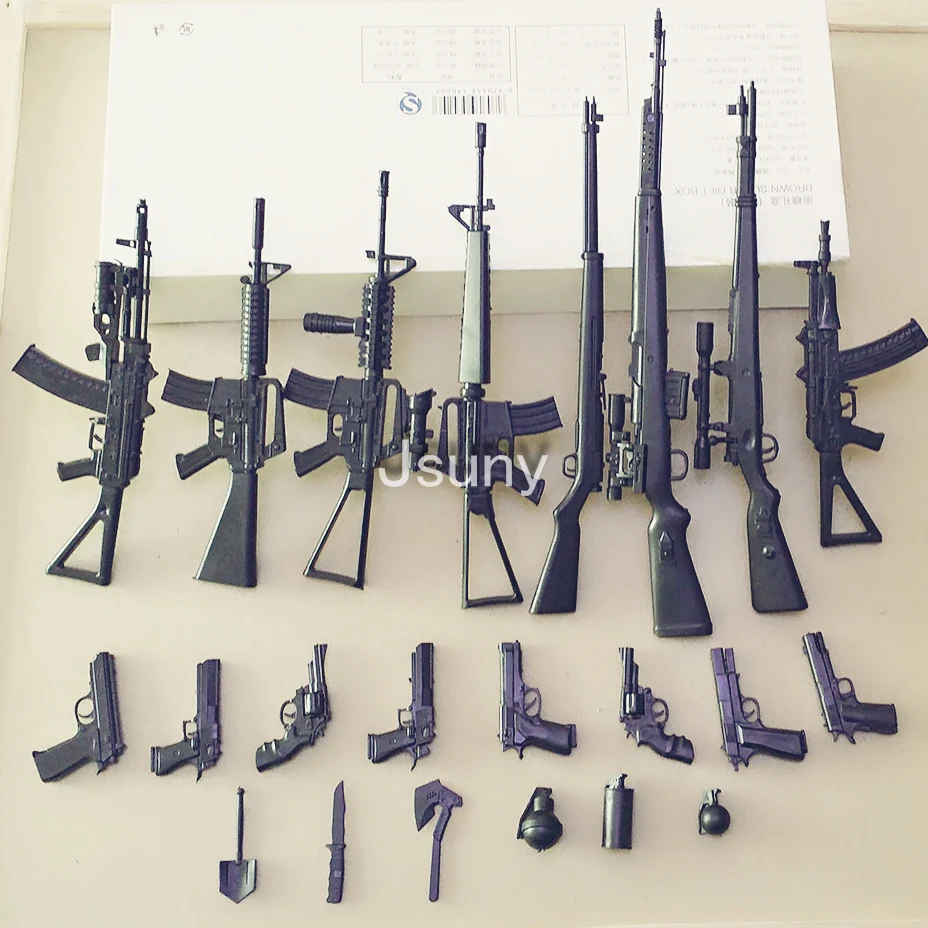 

New 8 pcs/set + 54 small parts, Weapons Model Tier Rifle & Military shovel & RPG M16A4 AK47 G43 M2000 SVT-40 building blocks