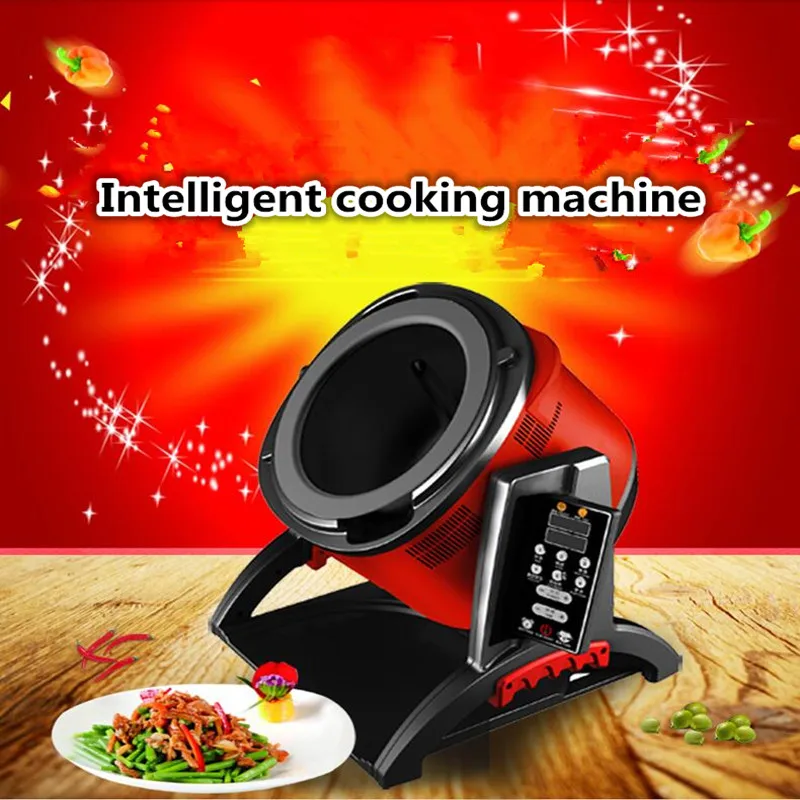 Full Automatic Cooking Machine,Intelligent Multi Cooker,Multi-Function  Non-Stick Pan Stir-Fry Machine Cooker,360° Rotating Heating Pot Stirrer,  for