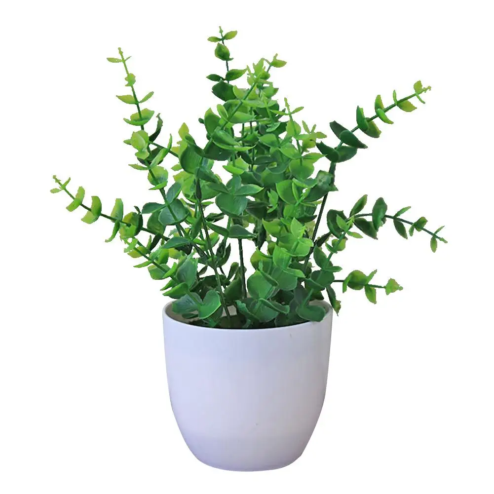 

Plastic Artificial Plants Bonsai Artificial Foliage Plant Potted Ornament Fake Plant Party Wedding Decoration Desk Home Decor