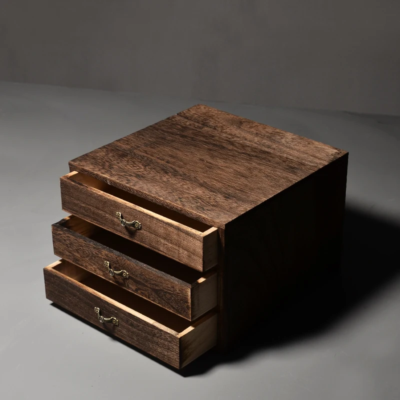 

PINNY Wooden Pu Er Tea Canister Environmental Protection Retro Tea Box Kung Fu Tea Accessories Tea Cake Storage Containers