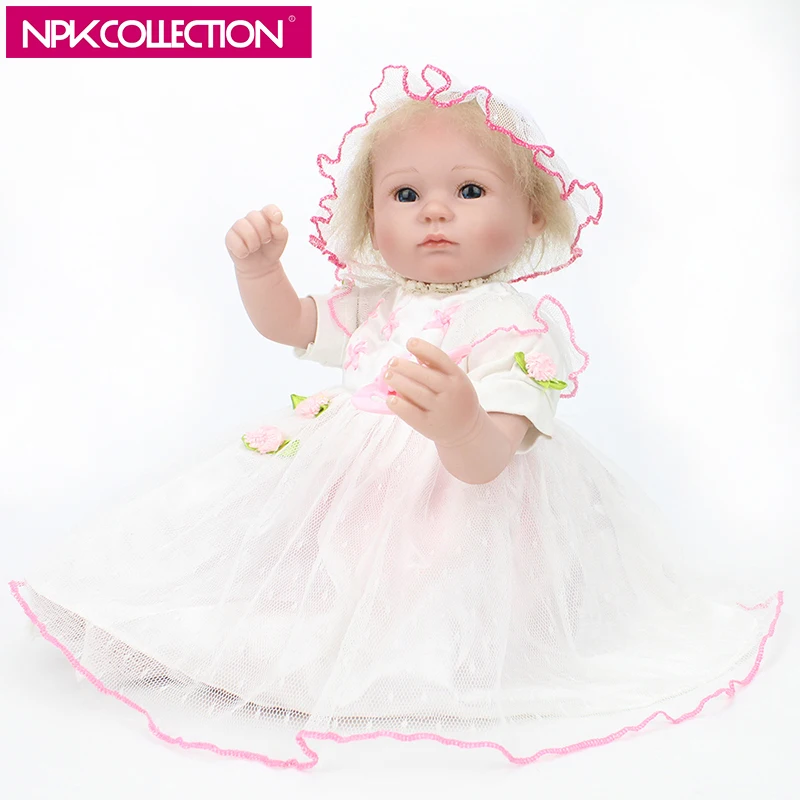 

NPK 17 Inch Fairy Vinyl Silicone Reborn Baby Girl Toys Doll Birthday Christmas Bebe Boneca Gift Child Educational Surprise Gift