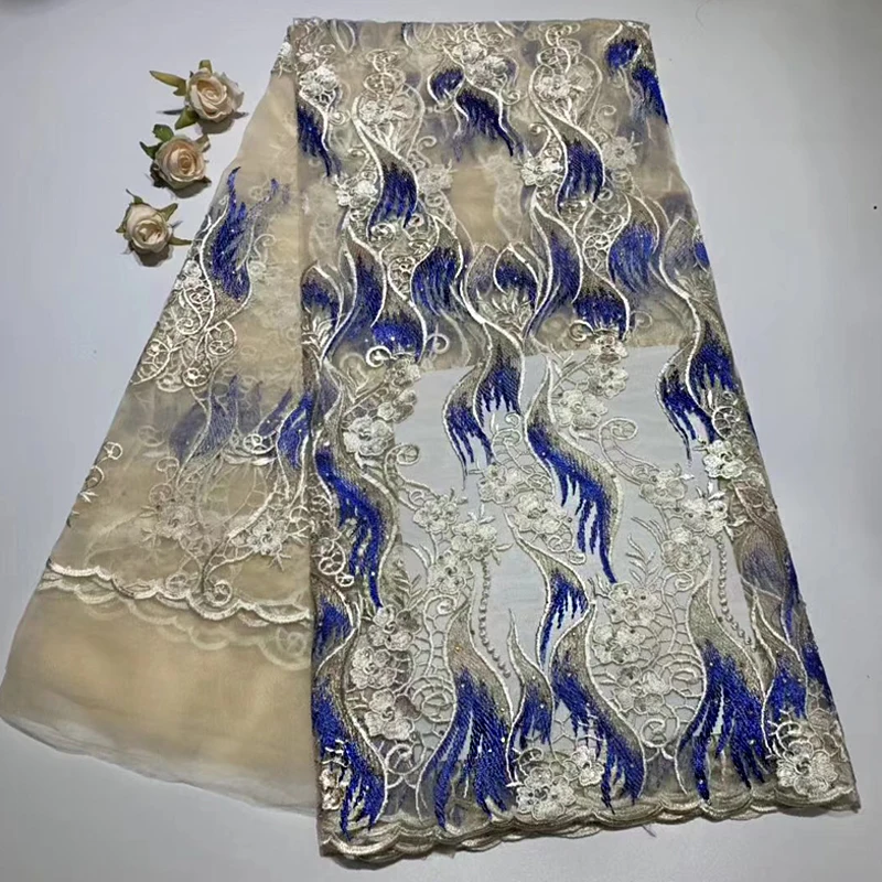 

De beste Afrikaanse garens van Zwitserland trouwjurk kant materiaal van hoge kwaliteit Nigeria Franse kleding tule rand