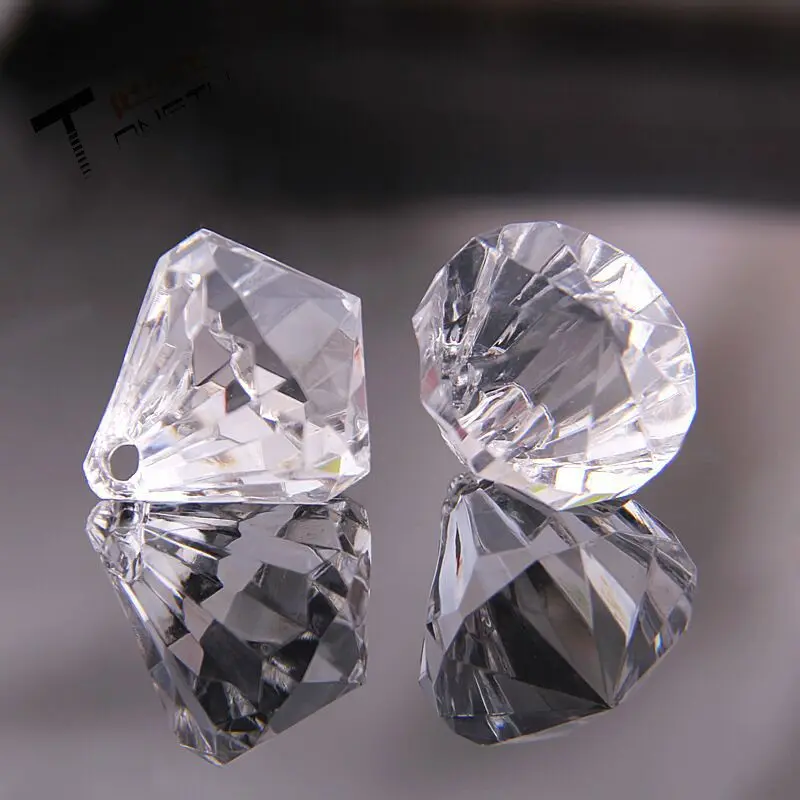 

Hot!!! 20PCS/Lot 25*26MM Transparent Acrylic Teardrop Faceted Chandelier Pendant Crystal Bead Strand Pendant DIY Fitting