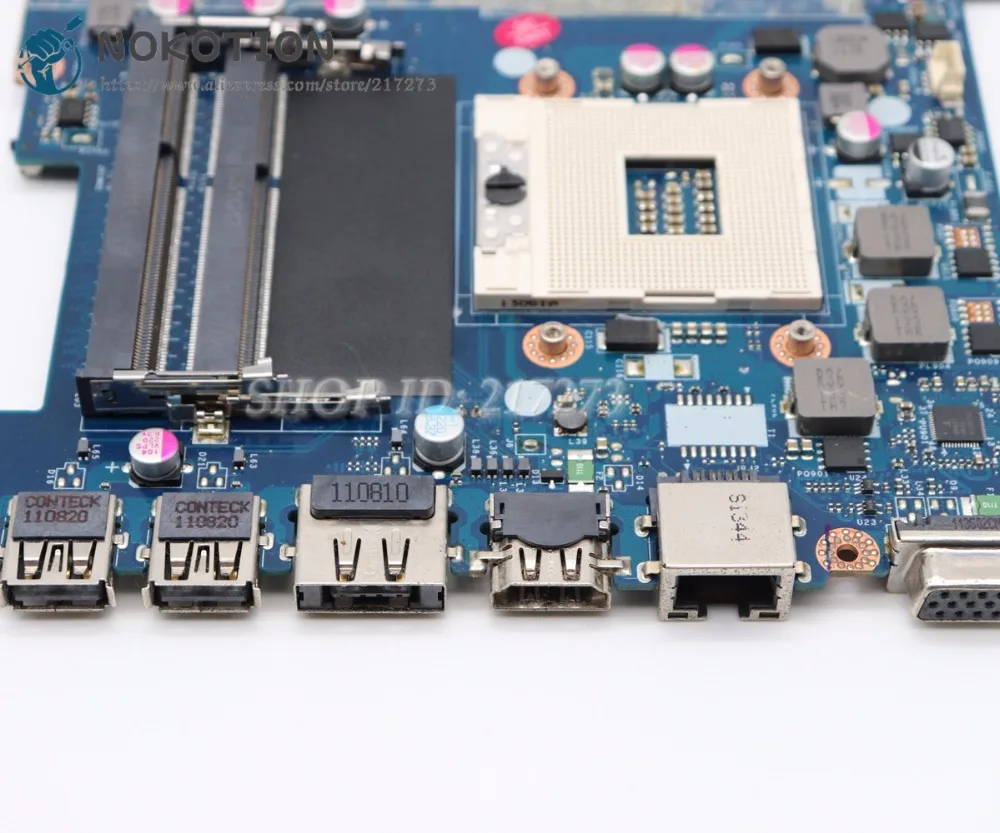 NOKOTION для Lenovo g470 материнская плата ноутбука HM65 DDR3 GMA HD 3000 PIWG1 LA 6759P|Материнские