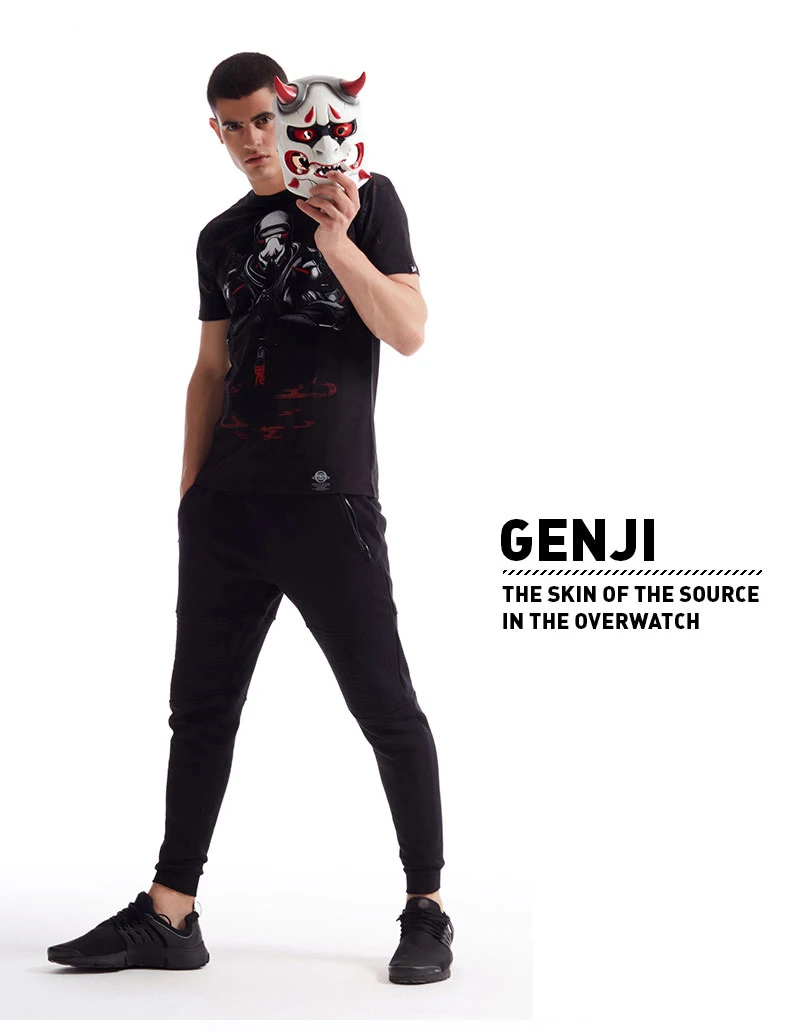 TEE7, Мужская футболка с надписью «Watch», модная блуза Genji Angel Reaper из хлопка, топ с 3D-принтом, мужская повседневная верхняя одежда в стиле хип-хоп