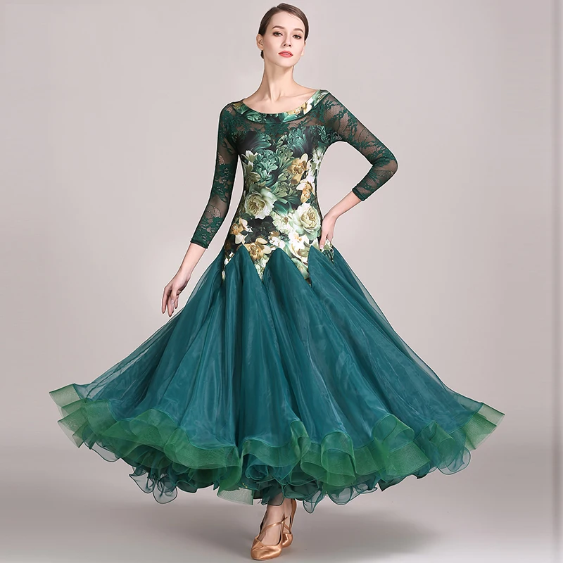 2019 Elegante Standaard Ballroom Jurk Nieuwe Ballroom Dance Competition Jurken Vrouwen Flamenco Rok Volwassen Ballroom Kleding DQS2160 2019 Elegante Standaard Ballroom Jurk Nieuwe Ballroom Dance Competition Jurken Vrouwen Flamenco Rok Volwassen Ballroom Kleding DQS2160