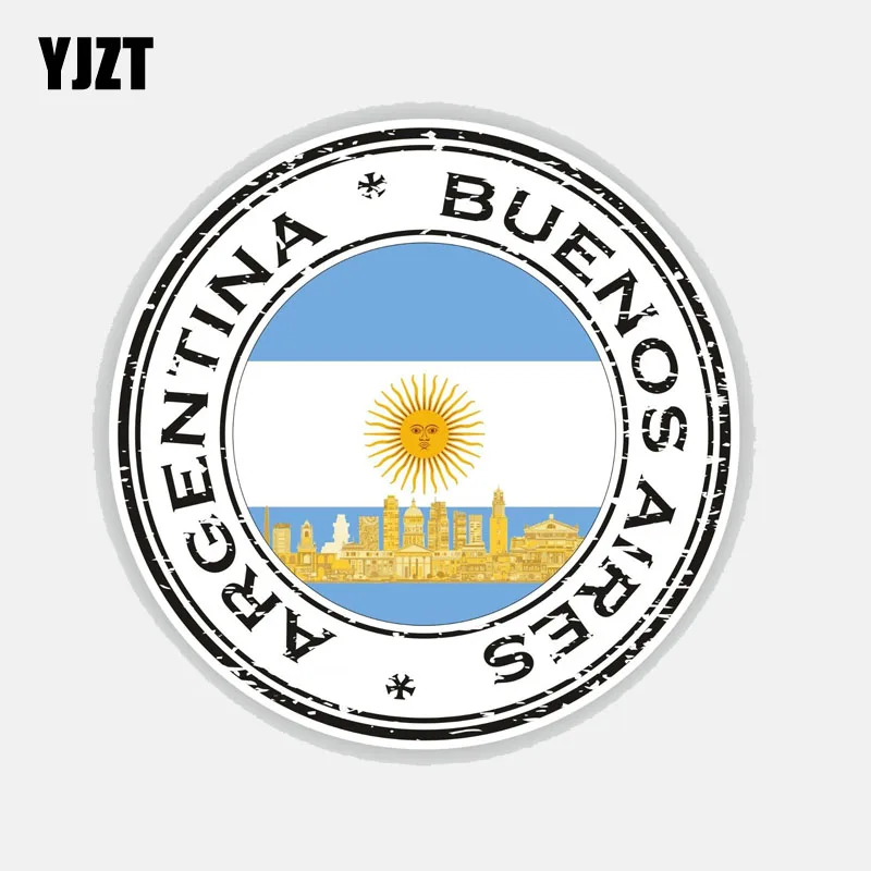 

YJZT 11CM*11CM Argentina Buenos Aires Helmet Accessories Decal Car Sticker 6-2796