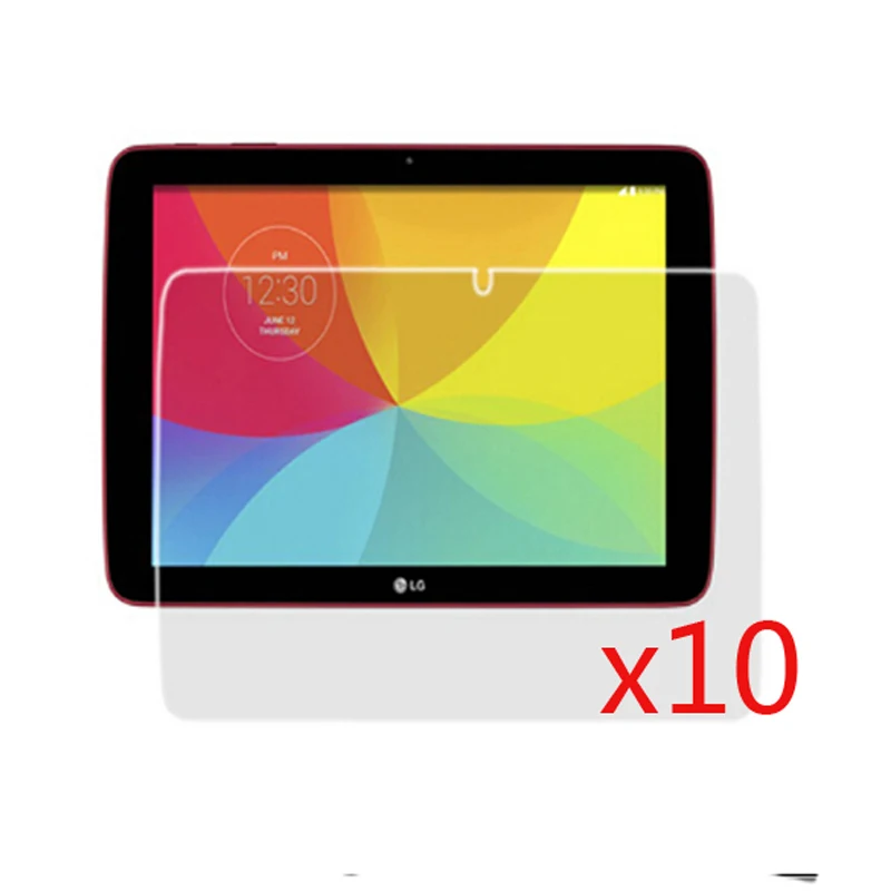 10pcs/lot LCD Clear Screen Protector Films Protective Film Guards For LG G Pad 10.1 V700 GPad