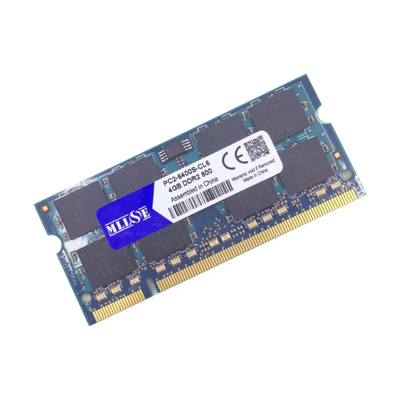 MLLSE 1 Гб 2 ГБ 4 ГБ DDR2 667 800 667 МГц 800 МГц PC2-5300 PC2-6400 1g 2g sodimm so-dimm sdram память Ram Memoria для ноутбука