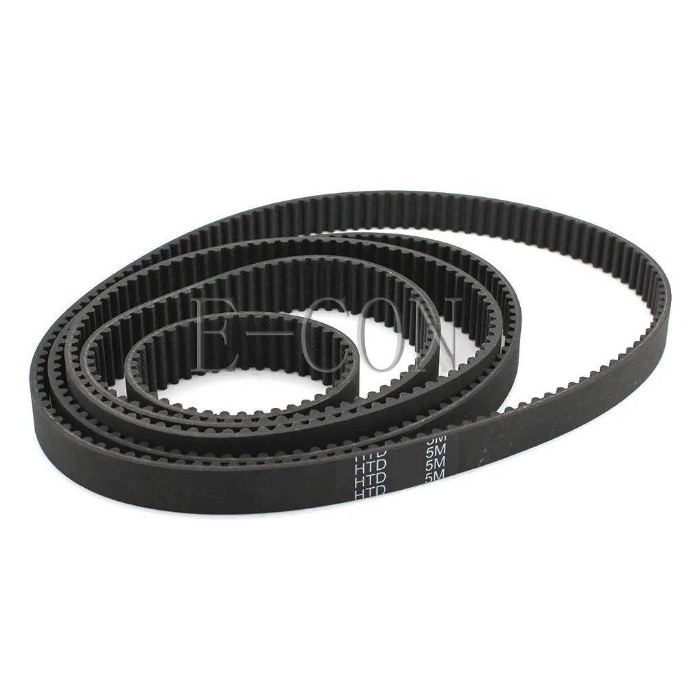 

1pcs/5pcs HTD5M Timing Belt Cogged Rubber Geared Closed Loop 15/20/25/30mm Wide 1200-1240mm Internal Perimeter