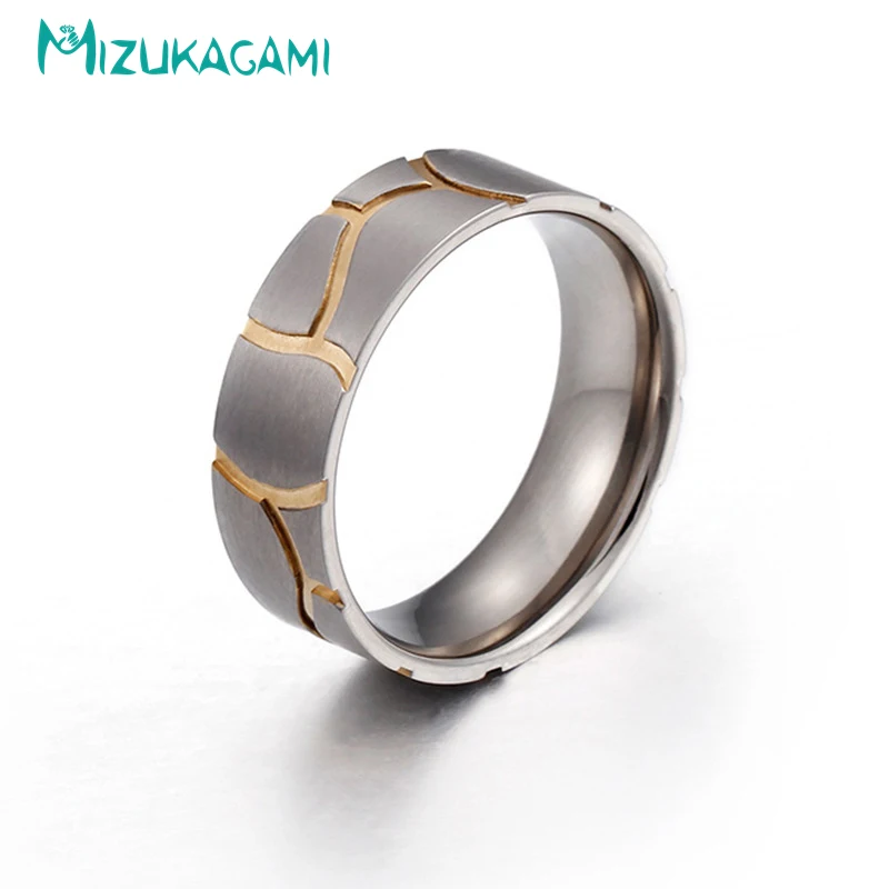 

2018 Hot Sale Rushed Wedding Geometric Trendy Metal Anillos Stripe Hollow Out Rings Titanium Material For Women Elegant Design