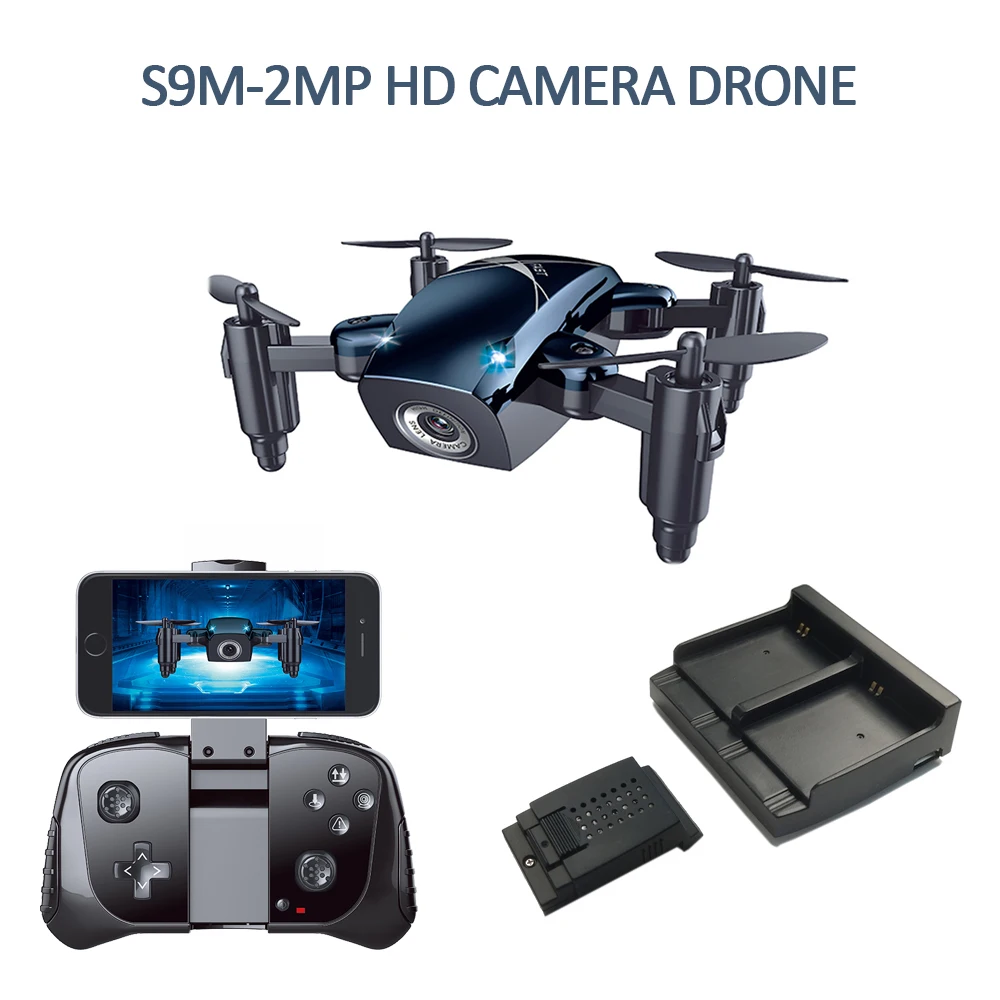

Mini Drone with Camera HD Foldable WiFi FPV RC Quadcopter Headless Mode Altitude Hold VS T10 Micro Pocket Selfie Dron